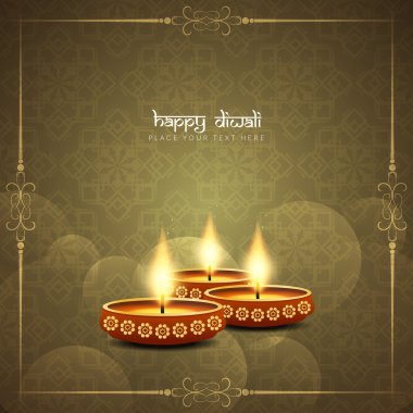 Mutlu Diwali arka plan tasarım