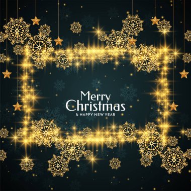 Mutlu Noeller kar taneleri ışıldayan arka plan vektörü