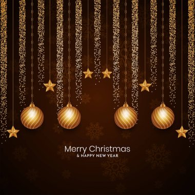 Muhteşem Mutlu Noel dekoratif festival arka plan vektörü