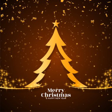 Dekoratif Mutlu Noeller festivali konfeti arka plan vektörü