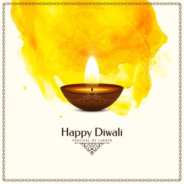 Geleneksel Diwali festivali geleneksel arkaplan tasarım vektörü