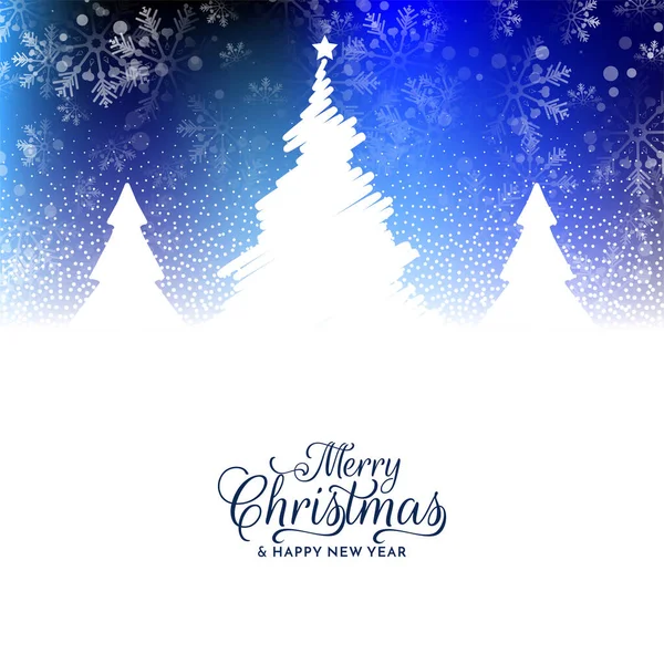 stock vector Glossy blue Merry Christmas festival background with tree vector