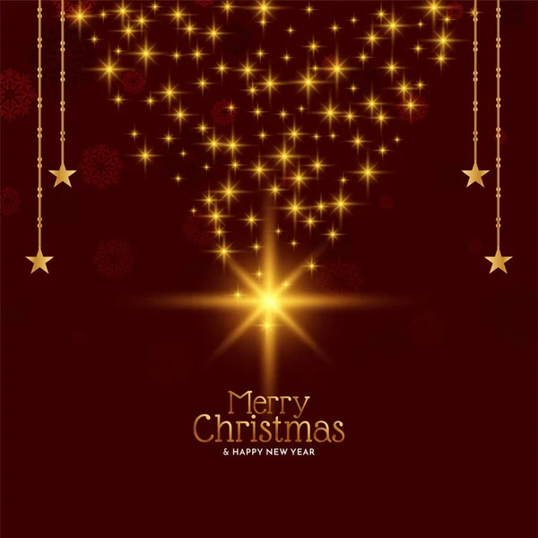 Awesome Decorative Merry Christmas Festival Background Vector — Stock Vector