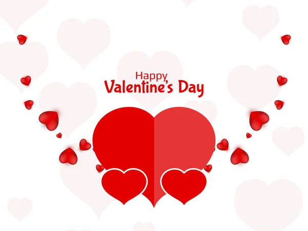 Glücklicher Valentinstag Schöne Liebe Hintergrund Vektor — Stockvektor