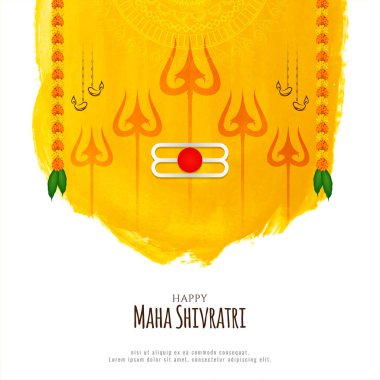 Maha Shivratri Hindu dini festival arka plan vektörü