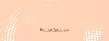 Modern yarım ton tasarım pankart şablon vektörü