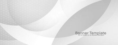 Gri renkli zarif dalga biçimi sancak vektörü