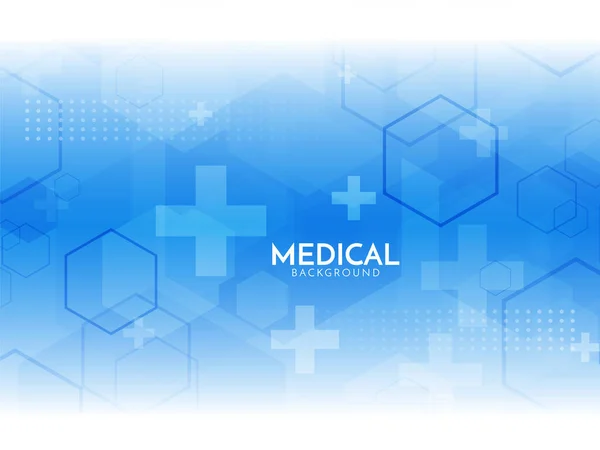 Hexagonal Shapes Blue Color Medical Pharma Background Vector — Stock Vector