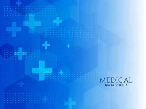 Moderne Blaue Farbe Medizinischer Und Medizinischer Hintergrund Vektor — Stockvektor