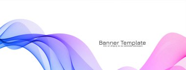 Modern renkli dalga tasarım sancak vektörü