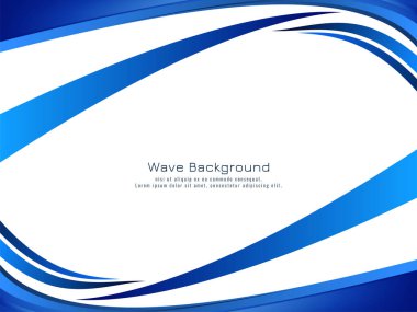 Modern akışkan mavi dalga tasarım arka plan vektörü