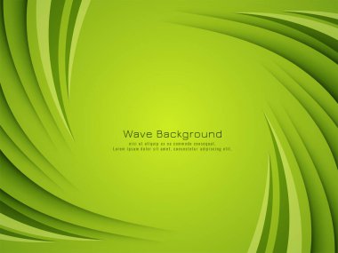 Modern girdap yeşil dalga tasarım arkaplan vektörü