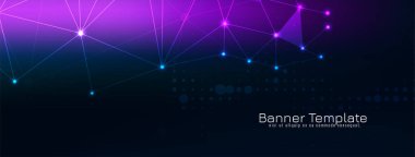 Modern teknoloji konsept pankart tasarım vektörü