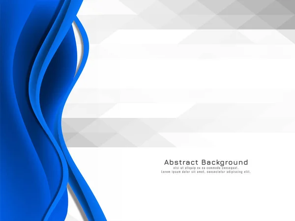 Diseño Onda Azul Elegante Vector Fondo Mosaico — Vector de stock