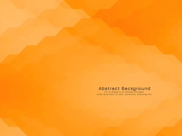 Patrón Mosaico Triangular Geométrico Amarillo Naranja Color Fondo Vector — Vector de stock