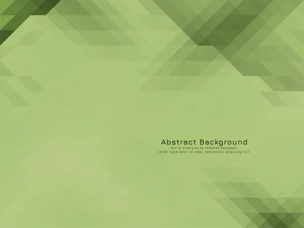 软绿色三角形马赛克图案几何背景矢量 — 图库矢量图片