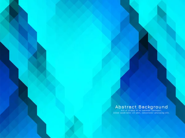 Blue Coolor Patrón Mosaico Triangular Vector Fondo Geométrico — Vector de stock