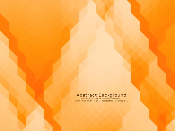 Patrón Mosaico Triangular Geométrico Amarillo Naranja Color Fondo Vector — Vector de stock