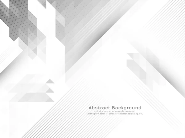 Stylish Modern Gray White Geometric Background Vector — Stock Vector