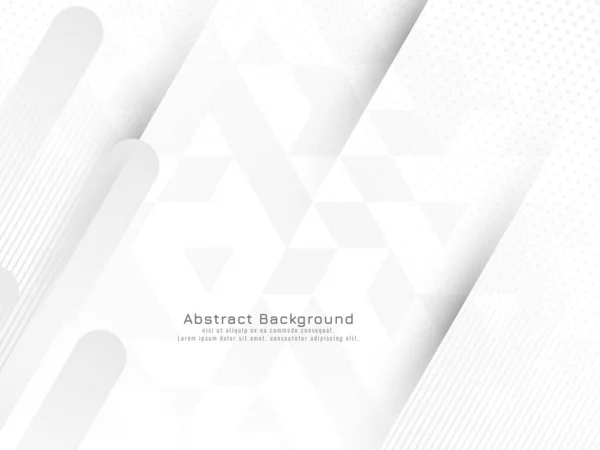 Modern Trendy Gray White Geometric Background Vector — Vettoriale Stock
