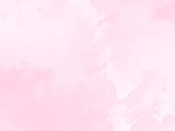 Decorative Soft Pink Watercolor Texture Design Background Vector — Vettoriale Stock