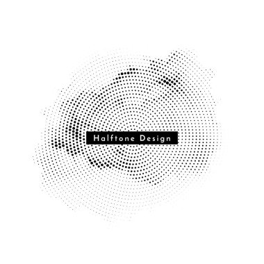 Dekoratif dairesel yarım ton zarif tasarım arkaplan vektörü