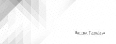 Gelecekçi gri ve beyaz crsytal mozaik geometrik sancak vektörü