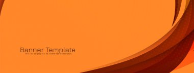 Soyut kahverengi renk dalgası tasarım pankartı