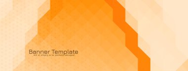 Sarı ve kırmızı üçgen mozaik desenli bayrak tasarım vektörü