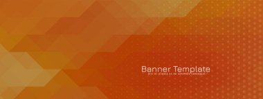Soyut geometrik üçgen mozaik desenli pankart tasarımı vektörü