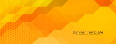 Sarı ve kırmızı üçgen mozaik desenli bayrak tasarım vektörü