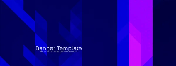 Abstrato Geométrico Triangular Mosaico Padrão Banner Design Vector — Vetor de Stock