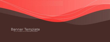 Soyut kırmızı renk dalga biçimi sancak tasarım vektörü