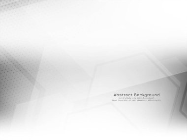 Modern dekoratif geometrik altıgen biçimli beyaz arkaplan vektörü