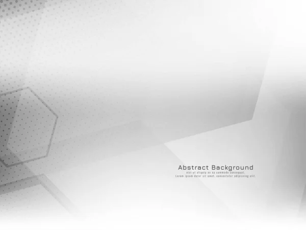 Abstraktní Moderní Geometrický Šestiúhelník Styl Bílé Pozadí Vektor — Stockový vektor