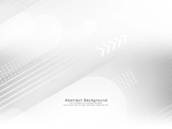 Glossy Techno Futuristic Geometric Style White Background Vector — Stock Vector