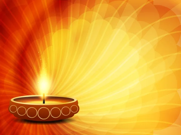 Religiöses Kartendesign für das Diwali-Festival — Stockvektor