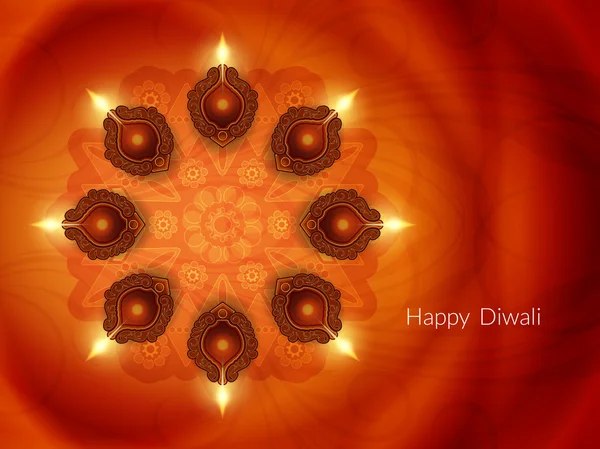 diwali Festivali için dini kart tasarımı