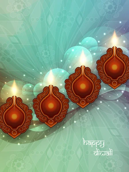 Festival tradicional indio Diwali — Vector de stock