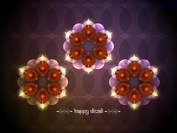 Festival tradicional indio Diwali — Vector de stock