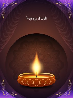 Mutlu Diwali kart tasarımı