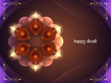 Mutlu Diwali kart tasarımı