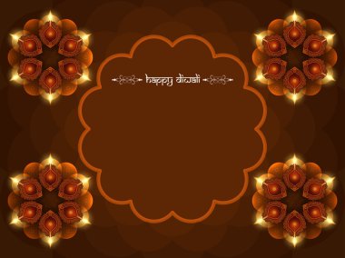 Mutlu Diwali kart tasarımı