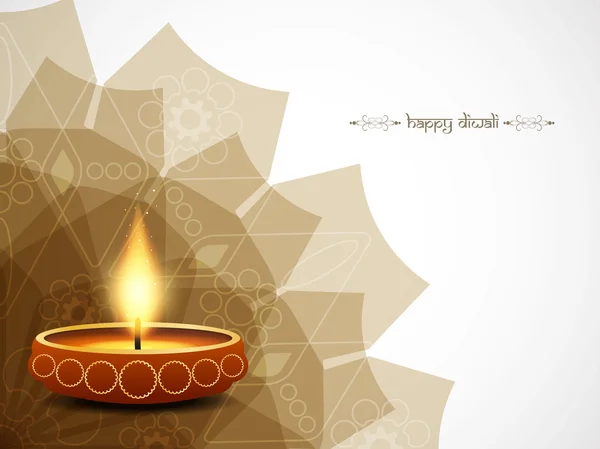 Conception de carte Happy Diwali — Image vectorielle