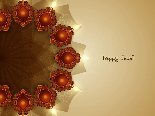 Diseño de tarjetas Happy Diwali — Vector de stock