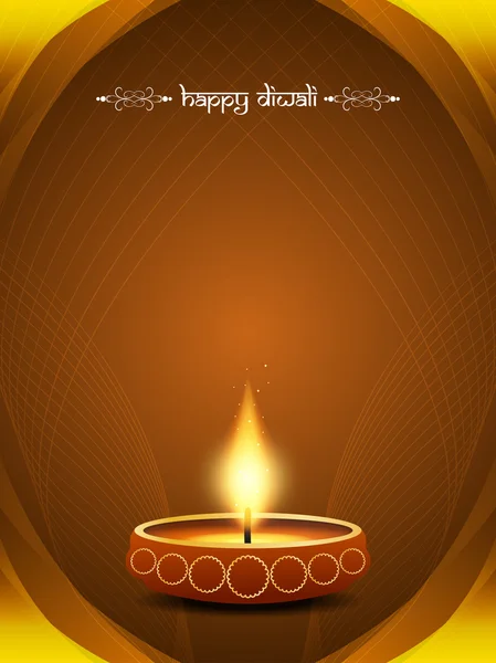 Conception de carte Happy Diwali — Image vectorielle