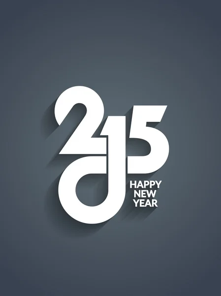 Wzór tekstu piękny szczęśliwy nowy rok 2015. — Wektor stockowy
