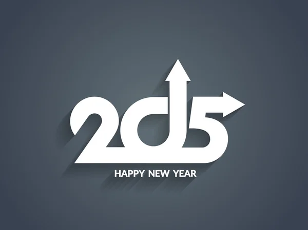 Bellissimo felice anno nuovo 2015 text design . — Vettoriale Stock