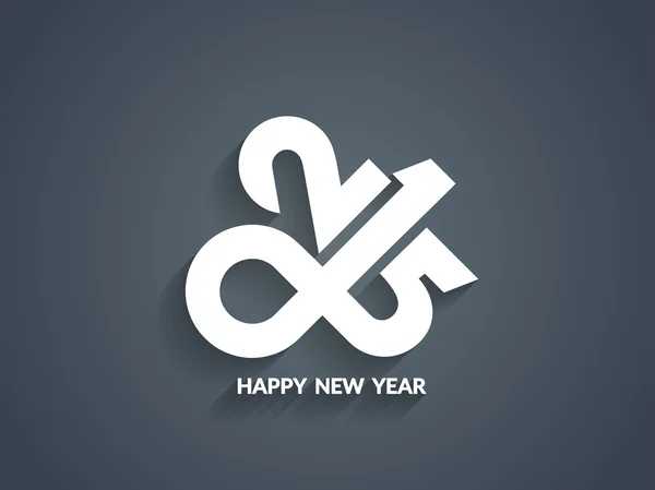 Beautiful happy new year 2015 text design. — Stock Vector