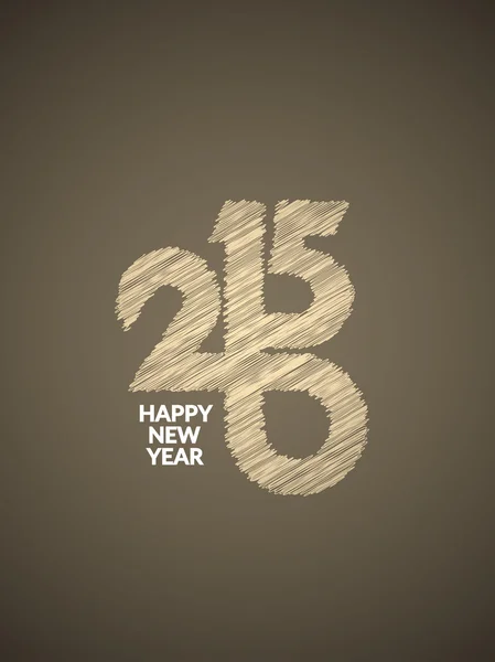 Bellissimo felice anno nuovo 2015 text design . — Vettoriale Stock